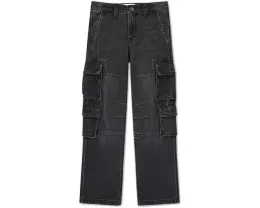 Джинсовые брюки карго Abercrombie & Fitch Baggy Denim с регулируемым поясом