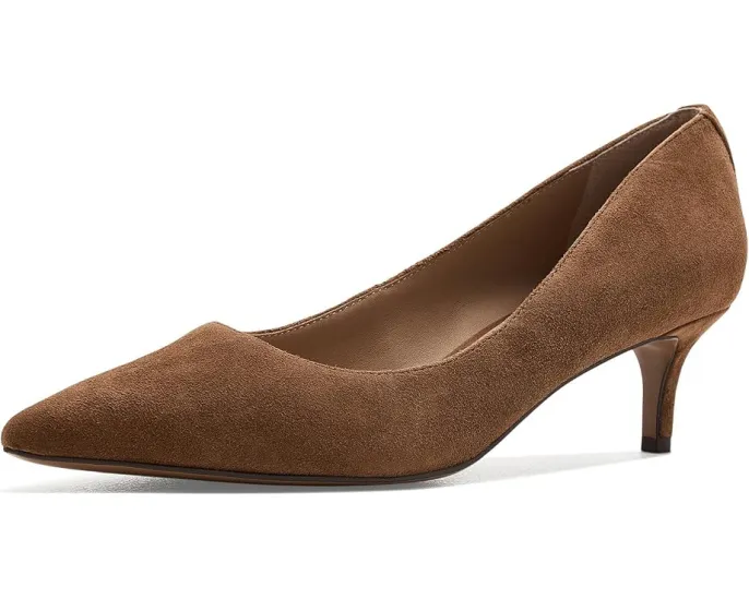 Туфли Adrienne Suede Pumps от Lauren Ralph Lauren с заостренным носком
