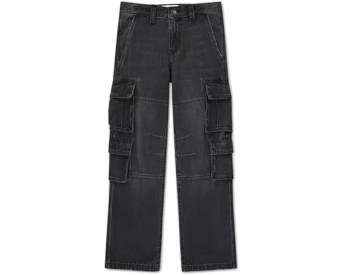 Джинсовые брюки карго Abercrombie & Fitch Baggy Denim с регулируемым поясом