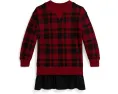 Платье для девочки Polo Ralph Lauren Kids из флиса в клетку Buffalo