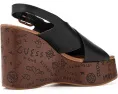 Босоножки GUESS Yarisel с клиновидным каблуком и логотипом