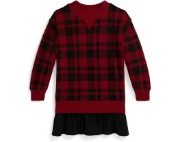Платье для девочки Polo Ralph Lauren Kids из флиса в клетку Buffalo