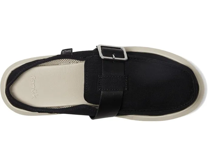 Мюли Sanuk Donna Sash-hey из смеси хлопка и льна с ремешком и платформенной подошвой
