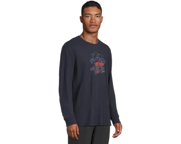 Футболка Smartwool Snowcat Graphic Long Sleeve с длинным рукавом и принтом