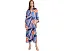 Кафтан Natori Magnolia Printed Satin Mandarin Caftan из сатина с принтом