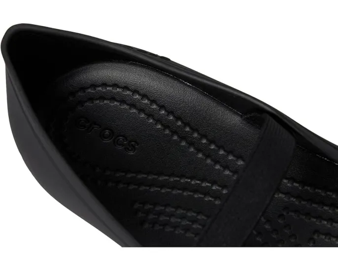 Детские балетки Crocs Brooklyn на платформе с регулируемым ремешком