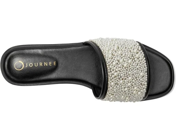 Сандалии Precly с жемчужным ремешком и открытым носком