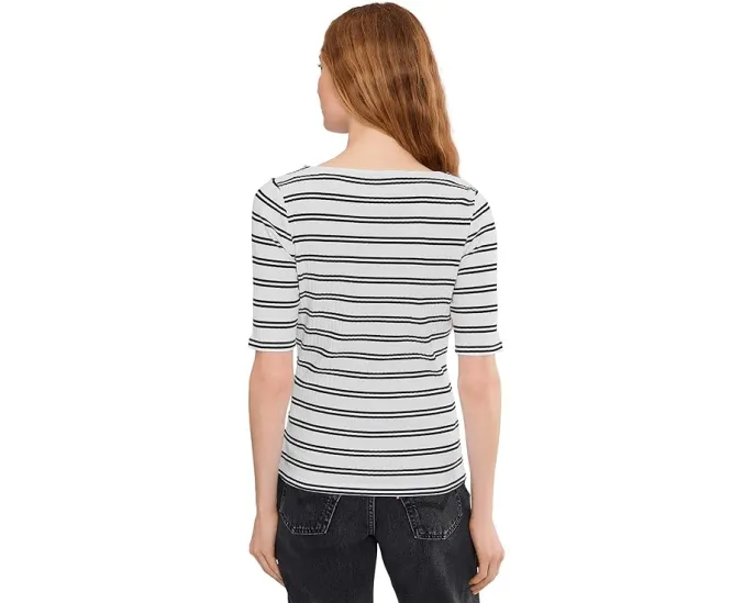Boatneck Ribbed Top