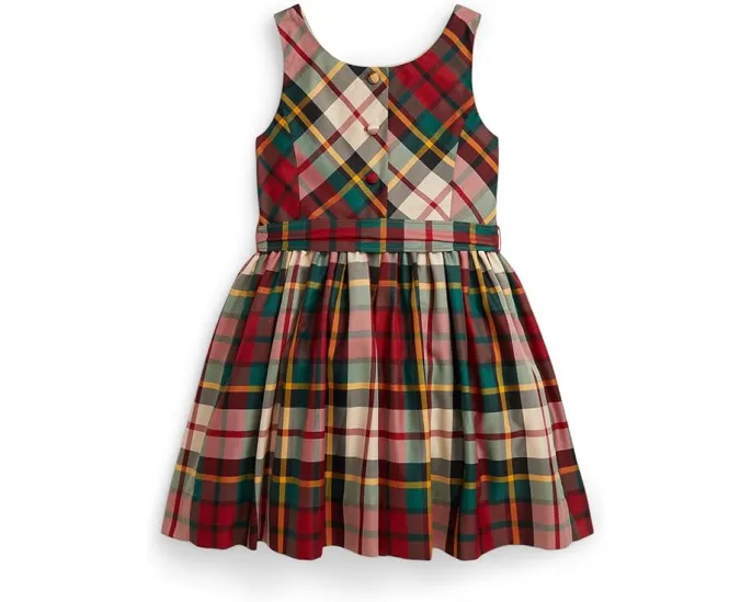 Платье для девочки Polo Ralph Lauren Kids из тафты в клетку