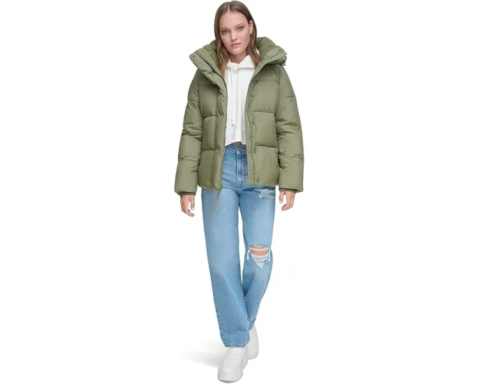 Пуховик Levi's Quilted Hooded Bubble Puffer с капюшоном