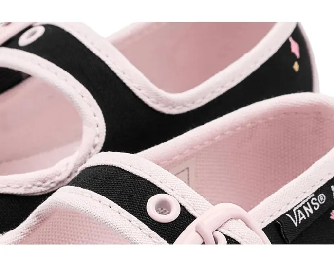 Детские туфли Mary Jane Vans Kids из прочного холста с застежкой на пряжку