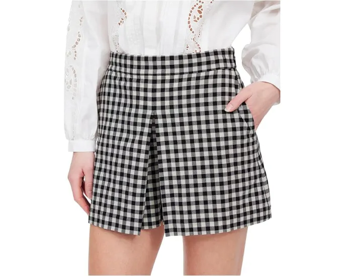 Madewell Gingham Mini Skort с клетчатым принтом и карманами