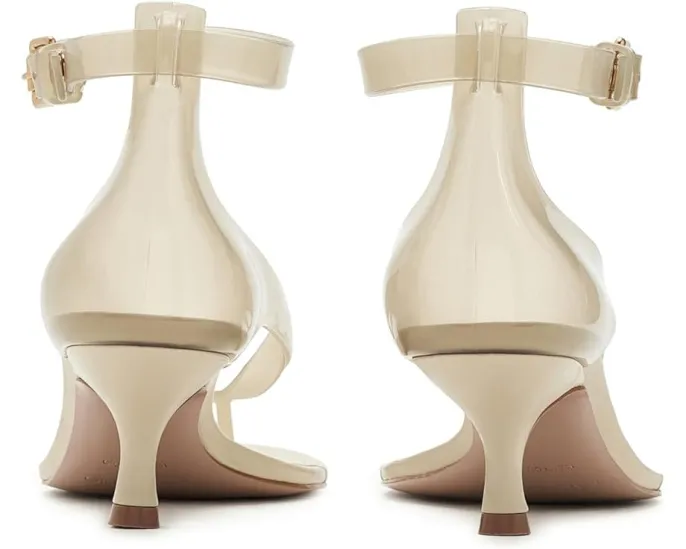Босоножки Jelly Heel на каблуке FARM Rio с прозрачным дизайном