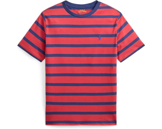 Детская футболка Polo Ralph Lauren из хлопкового джерси в полоску для детей старшего возраста