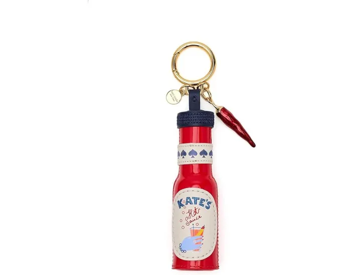 Брелок для сумки Charmed Embellished Pu Hot Sauce в виде соуса от Kate Spade New York