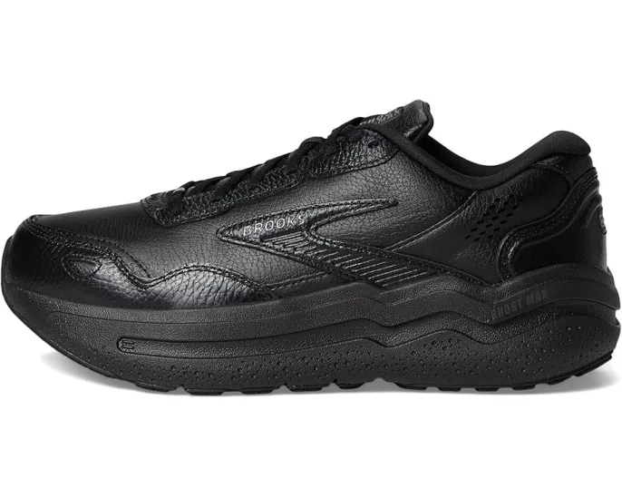 Кроссовки Brooks Ghost Max Leather с азотной амортизацией и технологией Glideroll Rocker