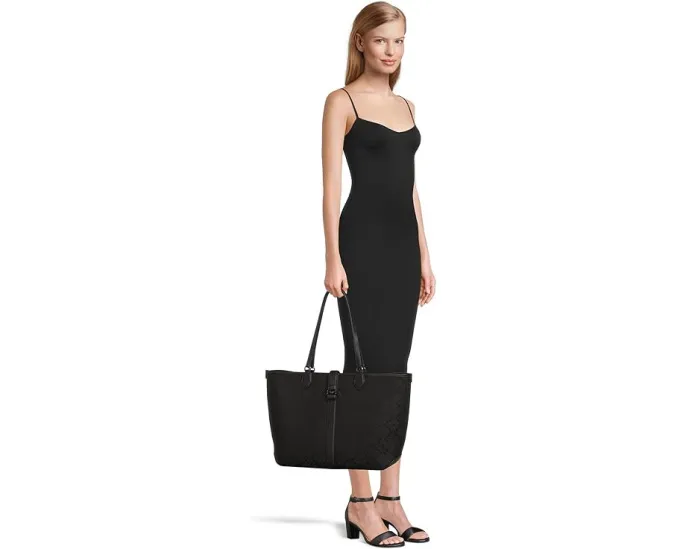 Kate Spade New York большая сумка тоут Spade Flower Jacquard с открытым верхом