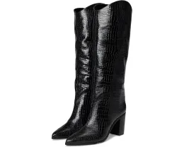 Ботинки Schutz Maryana Block с каблуком и фактурой змеиной кожи