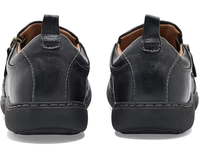 Кеды Clarks Nalle Lilac на шнуровке из черной кожи