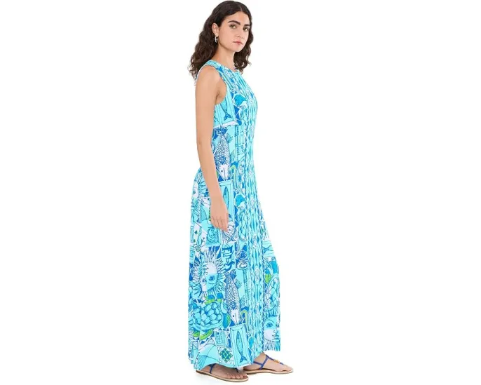 Макси-платье Lilly Pulitzer Ellison с принтом и расклешенной юбкой