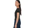 Блуза Madewell с коротким рукавом и сборкой в рубчик