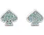 Серьги-гвоздики Kate Spade New York Everyday Spade Pave с инкрустацией