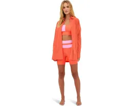 Beach Riot Alexa топ-кардиган оверсайз из хлопка с длинными рукавами