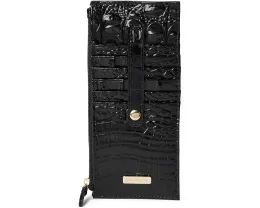 Кредитный кошелек Brahmin Melbourne из текстурированной кожи на молнии