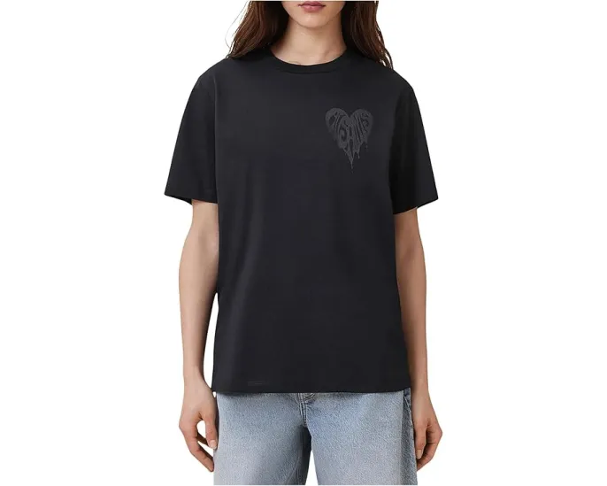 Футболка AllSaints Poster Bf Tee с графическим принтом на груди и спине