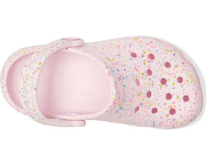 Детские классические кроксы Crocs с узорами и графикой