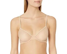 Бюстгальтер Calvin Klein Sheer Marquisette Unlined Demi с технологией дышащих чашек