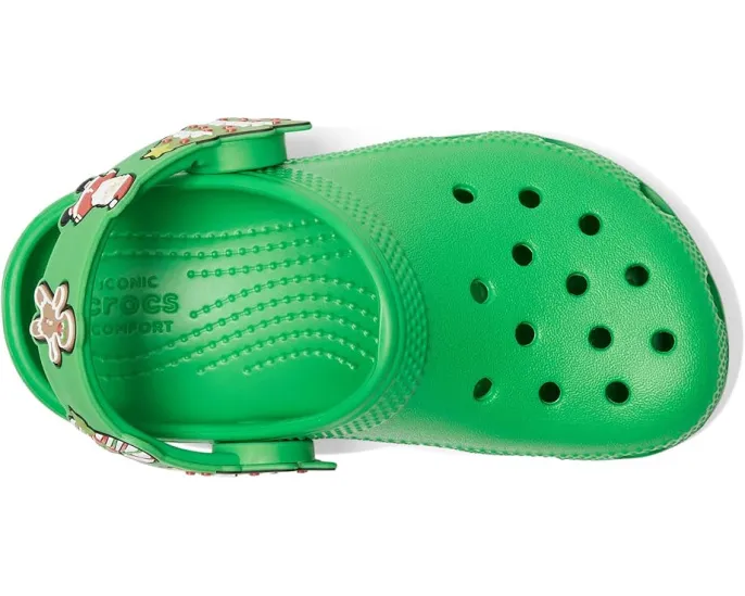 Детские кроксы Crocs Kids Classic Holiday Lights с подсветкой и регулируемым ремешком