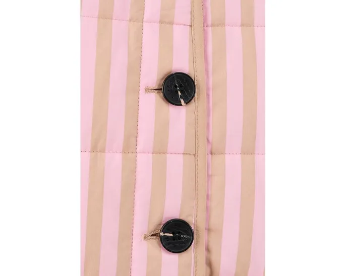 Куртка с квадратной стежкой и накладными карманами из хлопка и вискозы Avec Les Filles