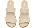 Сандалии-слипоны MIA Yelena-RS с широкими ремешками из кожи и рафии