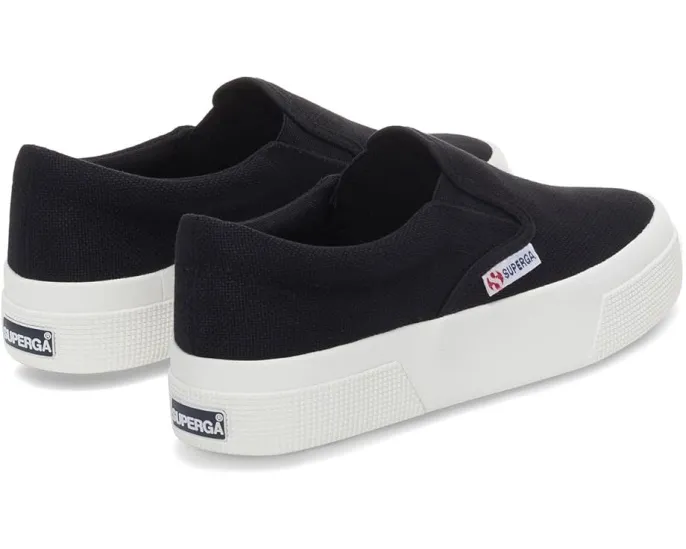 Superga 2740 платформенные слипоны из хлопкового канваса