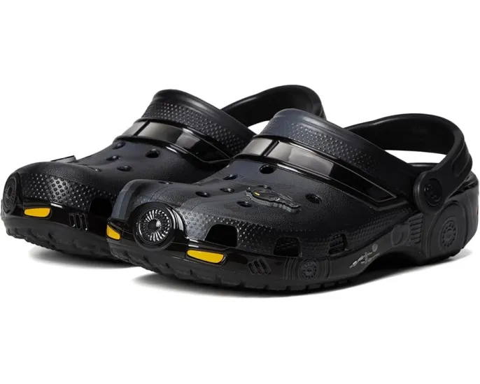 Кроксы Crocs Batman Batmobile Classic Clogs для детей с тематическим принтом