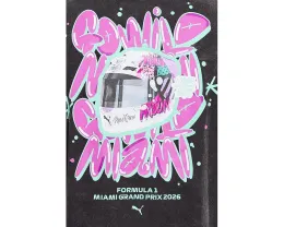Футболка Puma Formula 1 Miami Go Wild Graphic с принтом
