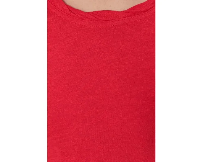 Футболка Mod-o-doc Long Sleeve Twisted Scoopneck с драпировкой