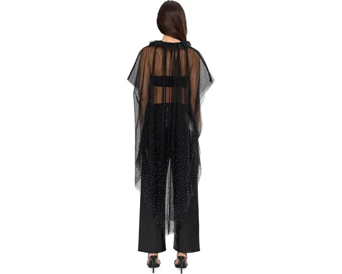 AllSaints Sez накидка из тюля с декоративными элементами