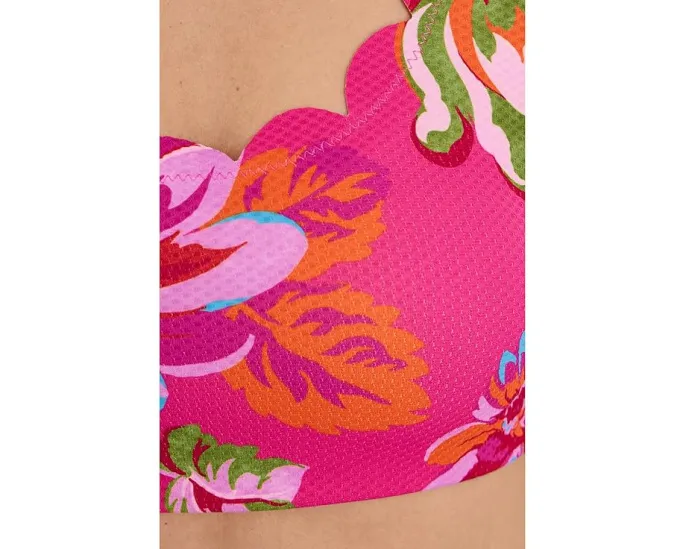 Купальный топ Madison с вырезом лодочкой и фигурным краем для женственного образа