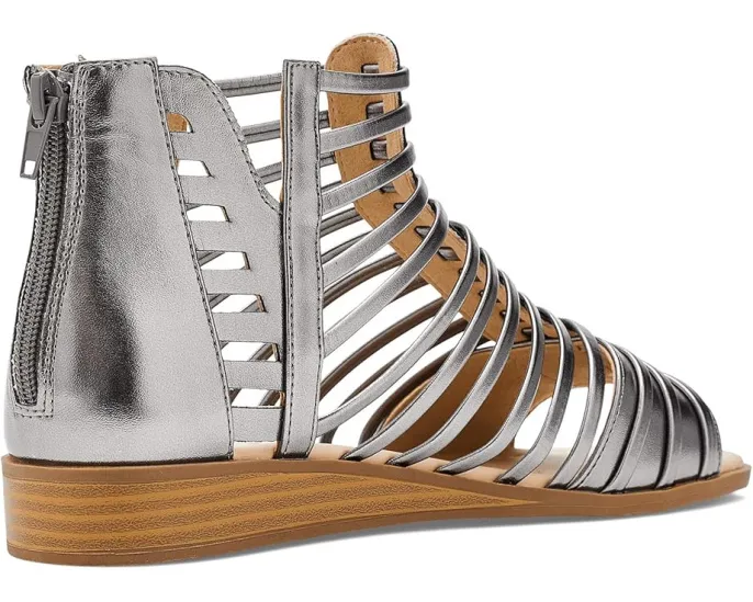 Journee Collection Сандалии Delilah на низком клине с комфортной пеной Comfort Foam™