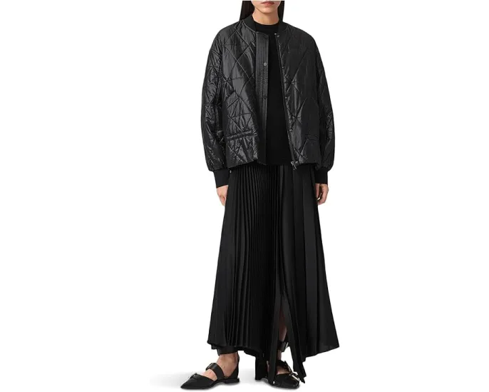 Бомбер Alii от AllSaints с застежкой на молнии и пуговицах