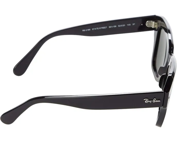 Солнцезащитные очки Ray-Ban 0RB2186 State Street с квадратной оправой из ацетата