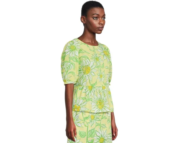 Топ с коротким рукавом Lilly Pulitzer Hisli с бантом на спине