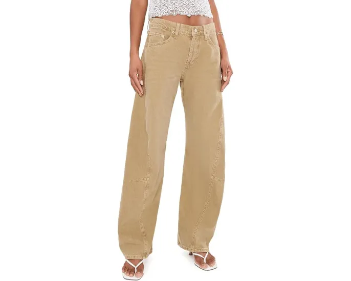 Джинсы Free People We The Free Fable с низкой посадкой и скрученными швами