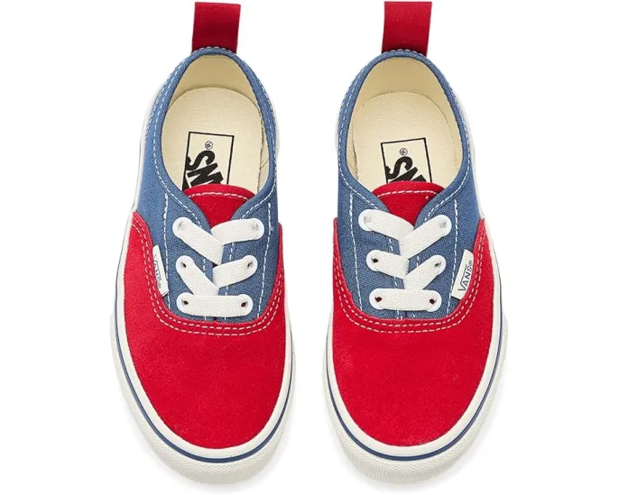 Кроссовки Vans Kids Authentic Elastic Lace с эластичными шнурками и цветным блоком