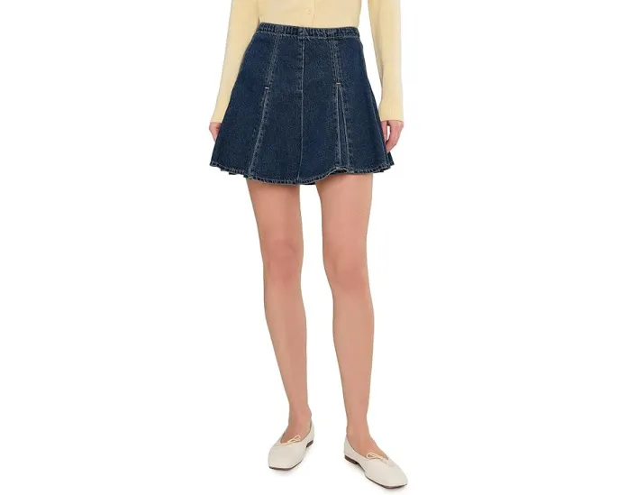 Мини-юбка Levi's Premium Godet из денима с TENCEL Lyocell