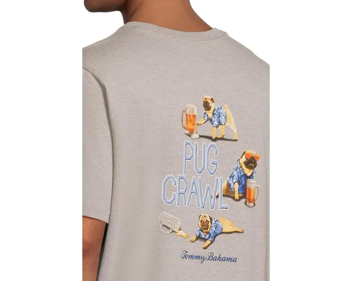 Футболка Tommy Bahama Pug Crawl с карманом и принтом