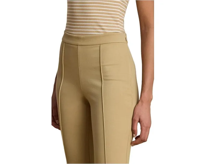 Брюки Lauren Ralph Lauren Petite из твила с расклешенными штанинами