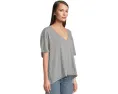 Футболка Free People Nina с V-образным вырезом оверсайз